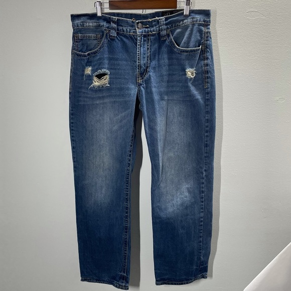 TK Axel Jeans Tk Axel Distressed Relaxed Straight Cut Jeans Poshmark